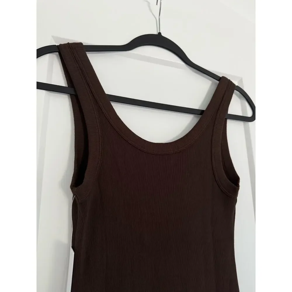 $185 New Cotton Citizen Verona Midi Dress - Espresso - XS